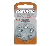 60 piles auditives Rayovac 312 Extra advanced / pile auditive PR41 / piles pour appareils auditifs / 312AE,A312,DA312,P312,PR312H by Rayovac