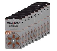 Rayovac extra advanced 312 pilas para audífonos marrones 60 unidades