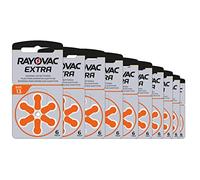 Rayovac Extra Advanced - Pilas de audífono Zinc Aire A13/PR48, pack de 60 unidades, color naranja