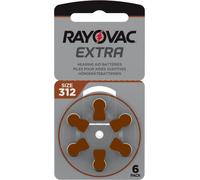 Rayovac Hearing Aid Batteries 1,45 V 6 Pack Hearing Aid Batteries) - Acoustic Special 675/312/13/10 Extra Advanced Extra Mercury Free 10/13/10/13/312/675/675 - Pack of 6 New in Original Packaging 1x Nr. 312 Mercury Free 6er Blister, [Importado de UK]