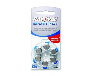 Rayovac Implant pro+ H675 pilas para implantes cocleares 6 unidades