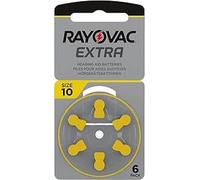 RAYOVAC - Pilas extra para audífonos (30 unidades, tipo 10, PR70, código de color amarillo, 1,45 V, 30 unidades, 5 x 6 pilas)
