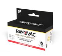 Rayovac Proline Advanced Mercury-Free Hearing Aid Batteries 48/Box Size 10