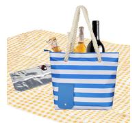 Raypontia 33×42,5CM Bolsa De Vino con Grifo, Bolso/Tote para Vino Playa, Tote Dispensador De Vino con Compartimento Aislado Oculto, Portador De Vino A Prueba De Fugas con Vejigas para 2 Botellas Vino