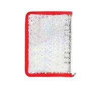 Raypontia - Archivador transparente recargable con cremallera, almacenamiento de tarjetas, libro de recogida con cierre para diario, tarjetas recibidas escuela, oficina, reuniones docentes