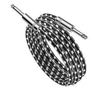 Raypontia Cable para guitarra eléctrica, cable amplificador de bajo de 3 metros, blindaje portátil, conector recto para grabación de estudio de escenario