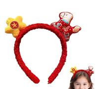 Raypontia Diadema De Caballo - Diadema De Felpa Y Adorable | Banda para el Pelo del Festival de Primavera | Accesorio Para Año Nuevo Navidad Carnaval Representación Escénica Juego De Roles Y