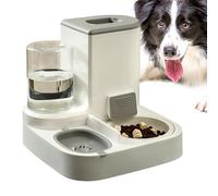 Raypontia Juego de y bebedero de gravedad 2 en 1 para mascotas, juego automático de agua y para gatos - Dispensador automático de comida para gatos, dispensador de agua para perros