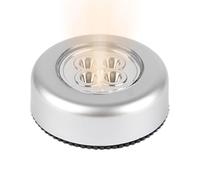 Raypontia Luces de botón adhesivas, luces táctiles LED que se adhieren, Luz adhesiva para armario, Luz nocturna inalámbrica, luz nocturna LED, luces de grifo de empuje, ahorro de energía para metal