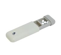 Raypontia Organizador de píldoras con 3 compartimentos, pastillero con 3 compartimentos, caja pequeña para medicamentos, funda organizadora portátil, resistente a la humedad, soporte para suplementos