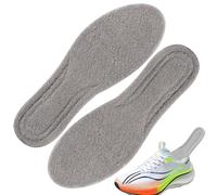 Raypontia Plantillas de lana térmica, plantillas de lana para mujer, insertos de confort de forro polar, reemplazo de plantillas cálidas, inserciones de confort de cojín gruesas, absorbentes de sudor,