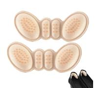 Raypontia Plantillas para tacones, plantillas de talón para mujer, 2 almohadillas de esponja para talones traseros, protección cómoda del talón, protección del talón, asas reutilizables para el talón,