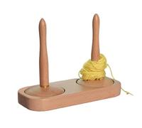 Raypontia Porta giratorio, herramienta hiladora artesanal - Soporte fijo de madera antideslizante para elaboración a mano | Hobby tejido artesanal costura punto ganchillo