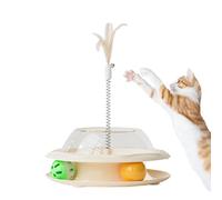 Raypontia Transmisor De Bocaditos Para Gatos | Juego de Alimentos para Gatos con de Resorte y Bolas - Dispensador De Alimentos, Actividad Enriquecimiento Alimentario | Simulación de Caza