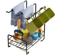 RAYPOW Organizador De Fregadero, multiusos El Accesorio Ideal Para Tu Cocina, De Acero Inoxidable, Manten Organizado Estropajos, Vasos, Trapo, Fácil De Limpiar Y Almacenar