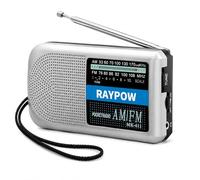 RAYPOW Radio de Portátil, Radios de Transistor Am FM Bolsillo Portátil Funciona con 2 Pilas AA,Altavoz Fuerte,Uso en Interiores, Exteriores.Muy Facil Uso Simple Deportiva Musica Noticias Analogica.