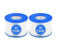 RAYPUR Cartucho de Filtro for bañera de hidromasaje tamaño Vi, Compatible con Bestway, Compatible con Lay-Z-SPA 90352E 58323, filtros de SPA for bañera de hidromasaje(2pcs)