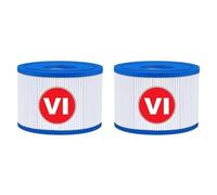 RAYPUR Compatible con Filtro Bestway tamaño Vi, 58323, Cartucho de Filtro, Compatible con Lay-Z-SPA, París, Miami, Vegas, Mónaco, Palm Springs, for Intex(2pcs)