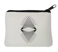 Rays of The Cosmos Modern Artwork - Monedero de neopreno (10 x 11 cm), color blanco, White, Talla única