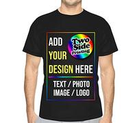 Raysent Camiseta Personalizada diseño de tu Propia Playera con Imagen de Texto, Logotipo de Foto, anverso Reverso 2 Lados Impresión Completa