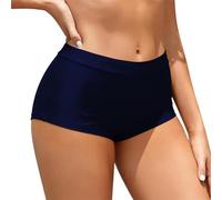 Rayson Braguitas de Bikini Mujer Verano Curvy Traje de baño Simple Clásico Braga de Bikini de Talle Medio(Azul Marino,XL)