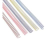 RAYSON Encuadernación espiral metálica, capacidad 40 hojas, 7,9 mm, paso 3:1, A4, Multicolor, paquete de 100