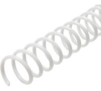 RAYSON Encuadernación espiral metálica, capacidad 40 hojas, 7,9 mm, paso 4:1, A4, Blanco, paquete de 100