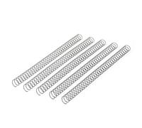 RAYSON Encuadernación espiral metálica, capacidad 80 hojas, 12,7 mm, paso 3:1, A4, negro, paquete de 100