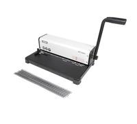 RAYSON Encuadernadora Manual de Espiral, Perfora 12 hojas, A4, Paso 3:1, 34 Agujeros Cuadrados, PT1201