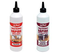 Rayt 038-81 Botellín de cola blanca súper fuerte + Botellín de cola blanca D3 resistente a la humedad apta para exteriores, 750gr