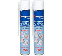 Rayt 968-81 Novopren Espuma de Poliuretano en Spray. Monocomponente, autoexpandible. Rellena huecos, grietas. Sella, fija, aisla. (Paquete de 2)
