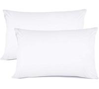 RAYYAN LINEN'S WHITE 100% EGYPTIAN COTTON PAIR OF PILLOWCASES 200 THREAD COUNT 50 X 75 CM by RAYYAN LINEN