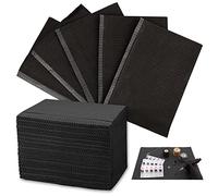 Rayyl Baberos Dentales, 50 piezas Baberos Desechables Tatuajes 33 x 45.5 cm Cubre Mesa de Tatuaje Impermeable Baberos para Tatuajes o Dentales (Negro)