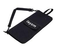 Rayzm Bolsa (Funda) para Baquetas de Batería con un Bolsillo Externo, con una Manija para Llevar y Ganchos de Tom Hooks, Dentro 4 Bolsillos para Guardar hasta 12 Pares de Baquetas.