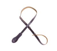 Rayzm Correa Manolin, Correa de Cuero con Respaldo de Gamuza, Cinturón de Cuero de Calidad para Mandolina/Ukulele, Longitud Ajustable Desde 122 cm a 152cm (Marrón)