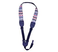 Rayzm Correa para Ukelele con Pinza, Correa para Ukelele con Bordado de Estilo Bohemio, Correa de Algodón Ajustable para Ukelele, Correa sin Botón de Enganche, sin Tornillos, Manos Libres.