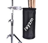 Rayzm Drumstick Holder, Funda/Bolsa Para Baquetas, Enganche De Aluminio Para Soporte De Batería Con Diámetro De 1,5 a 3 cm. Capacidad De Hasta 12 Pares De Baquetas.