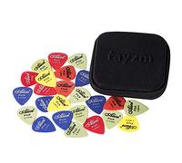 Rayzm Púas Pick Plectrums para guitarra 50 uds, Púas Premium de 6 Espesores Delrin (POM) para Bajo de Guitarra