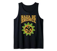 Raza De Bronce Mexican Roots Chicano Style Patriotic Mexico Camiseta sin Mangas