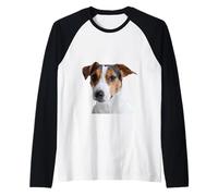 Raza de Perro Jack Russell Terrier Camiseta Manga Raglan