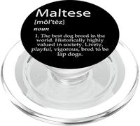 Raza de Perro maltés Mejor Lindo Cachorro Raza de Perro maltés PopSockets PopGrip para MagSafe