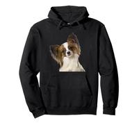 Raza de Perro Papillon, Lindo Perro Papillon Sudadera con Capucha