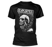 Razamataz Camiseta The Exploited 'Vintage Skull' (negro), Negro, L
