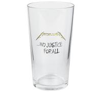 Razamataz Metallica And Justice For All Sin clasificar Vaso Cerveza transparente vidrio