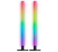 Razer Aether Standing Light Bars - Barras de luz LED RGB para Jugadores con conexión USB-C (40cm x 3,2cm, Chroma RGB, Compatible con Matter, Google y Alexa, Personalizable) Negro