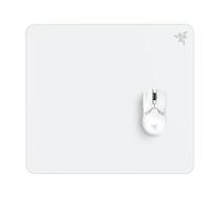 Razer Atlas - Alfombrilla de ratón de Cristal (Cristal Templado Premium, Resistente a la Suciedad y los arañazos, Movimientos del ratón más silenciosos, Base de Goma Antideslizante) Blanco