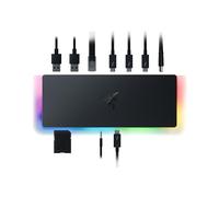 Razer Base Thunderbolt 4: 10 puertos en 1 - Salida de video dual 4K o única 8K - Hub USB A y C, compatible con Thunderbolt 3 de 2.5 GbE, Mac y PC - Certificado Thunderbolt 4 - Carga de paso - Chroma