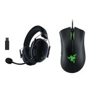 Razer BlackShark V2 Pro - Auriculares Inalámbricos para Esports & DeathAdder Essential - Ratón Gaming con Sensor óptico, 6400 dpi