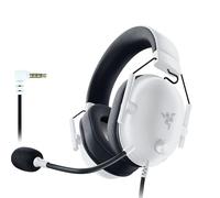 Razer BlackShark V2 X (PlayStation) - Auriculares e-Sports con Cable para Consola PS 5 (250g, micrófono cardioide, transductores de 50mm, cancelación pasiva del Ruido, Conector de 3,5mm) Blanco