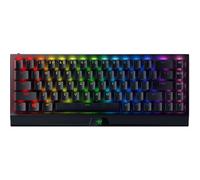 Razer BlackWidow V3 Mini HyperSpeed 65% Teclado mecánico inalámbrico para juegos: tecnología inalámbrica HyperSpeed - Interruptores mecánicos verdes, táctiles y clics, teclas ABS dobles - 200 horas de